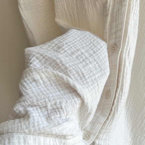 Madewell Isla Maxi Dress, Lighthouse Color, Button Down Kaftan, Size Large - Picture 15 of 16